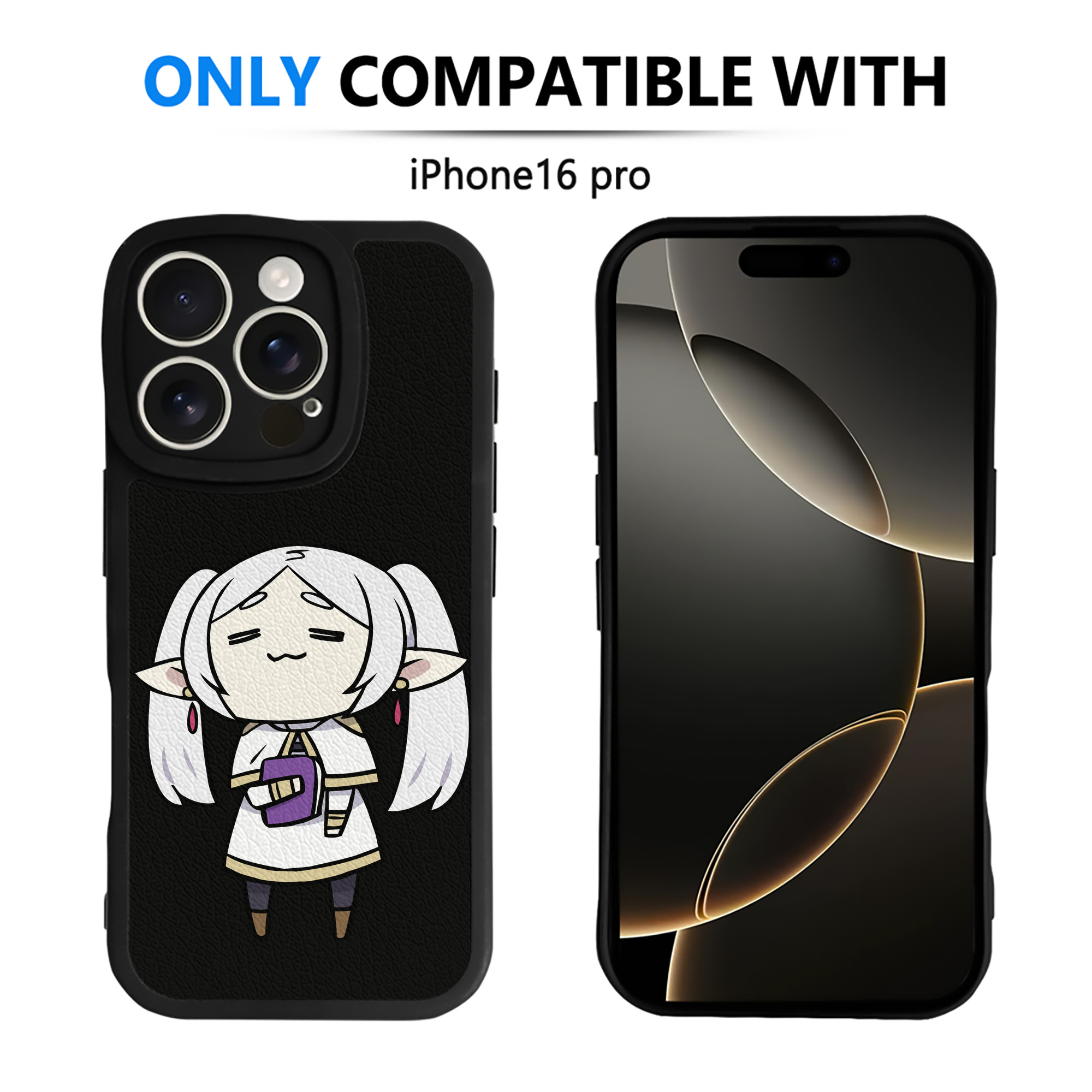 （画像用） 葬送のフリーレン Frieren 【iPhone 16シリーズ対応】シリコンスマホケース（レザー調） 材質：シリコン